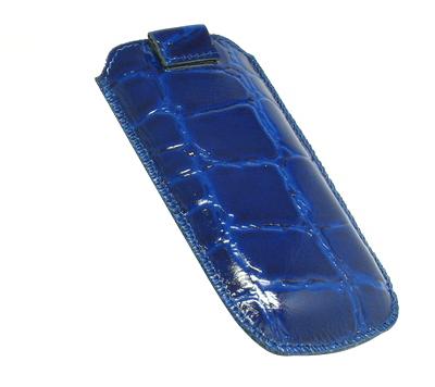 Чехол для телефона Arte Alpha для Nokia X3 Blue Gloss Crocodile