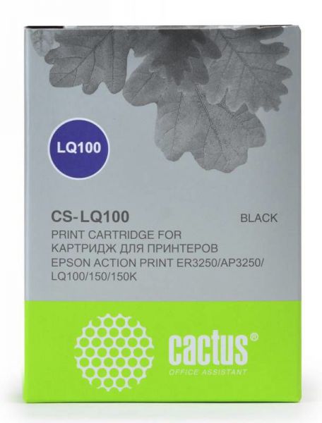 Картридж для принтера и МФУ Cactus CS-LQ100 черный для Epson LQ-100/AP-3250