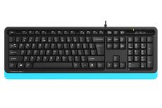 Клавиатура проводная A4Tech FKS10 USB черный+синий
